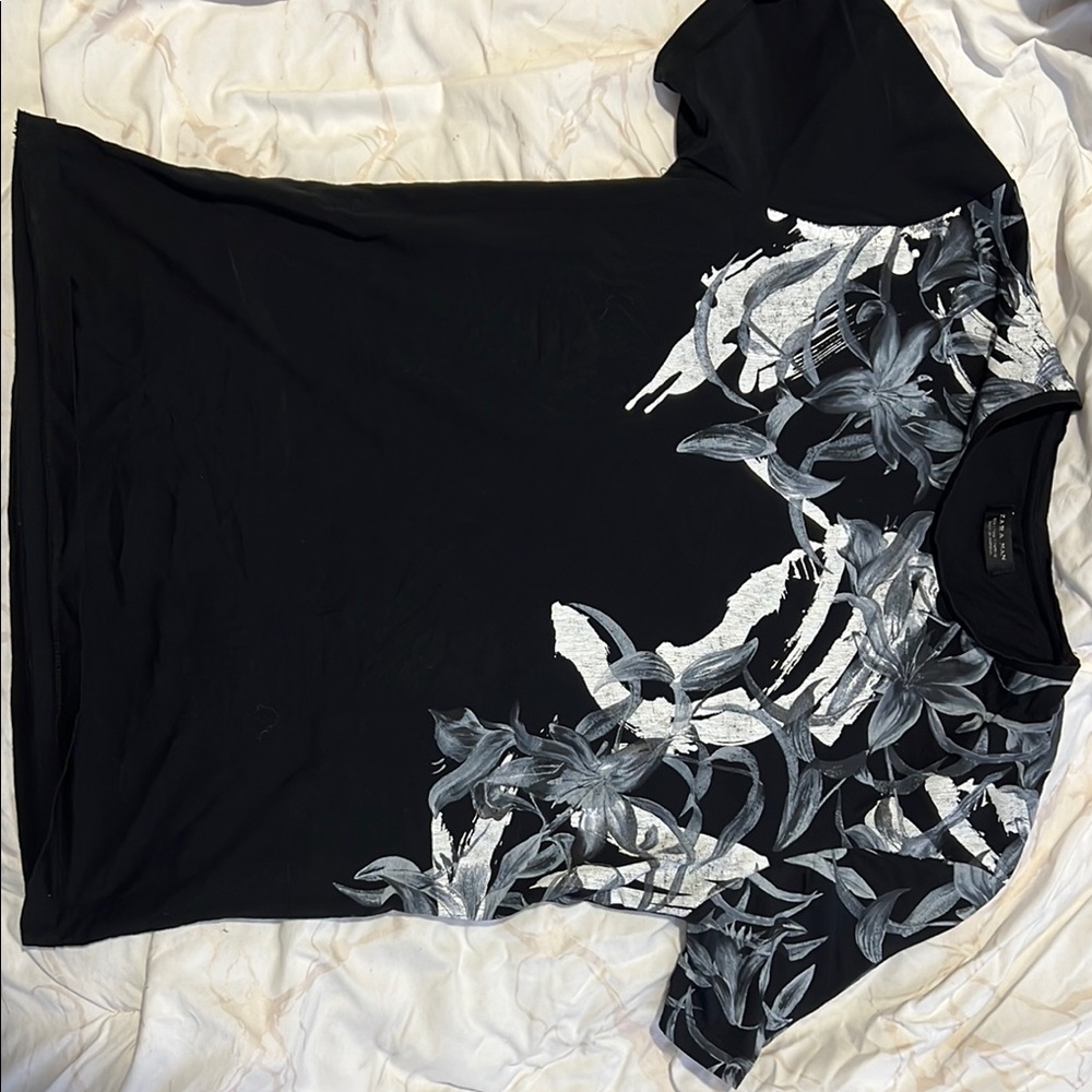 Zara Man Black T-Shirt